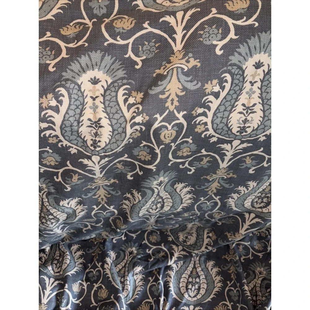 Eastern Accents King Duvet bed Cover blanket quilt Linen comforter Luxury 100x92
